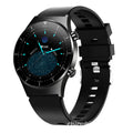 Black smart watch with astronaut bracelet design showing 1.3-inch touch screen displaying heart rate data