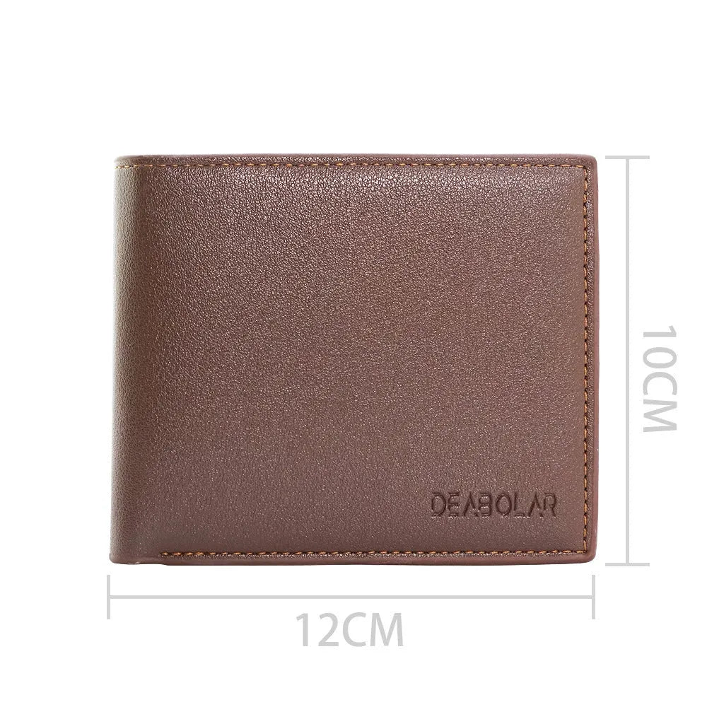 Brown leather men's wallet with a silver zip closure.