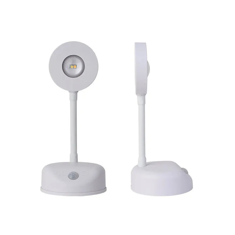 Geometric wireless rechargeable wall lamp in black or white with remote control