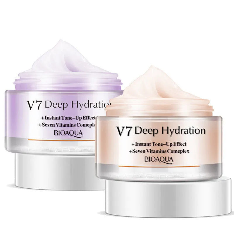 Yingrun Lazy Water Brightening Face Cream 50g jar with crystal clear texture for natural nude makeup look