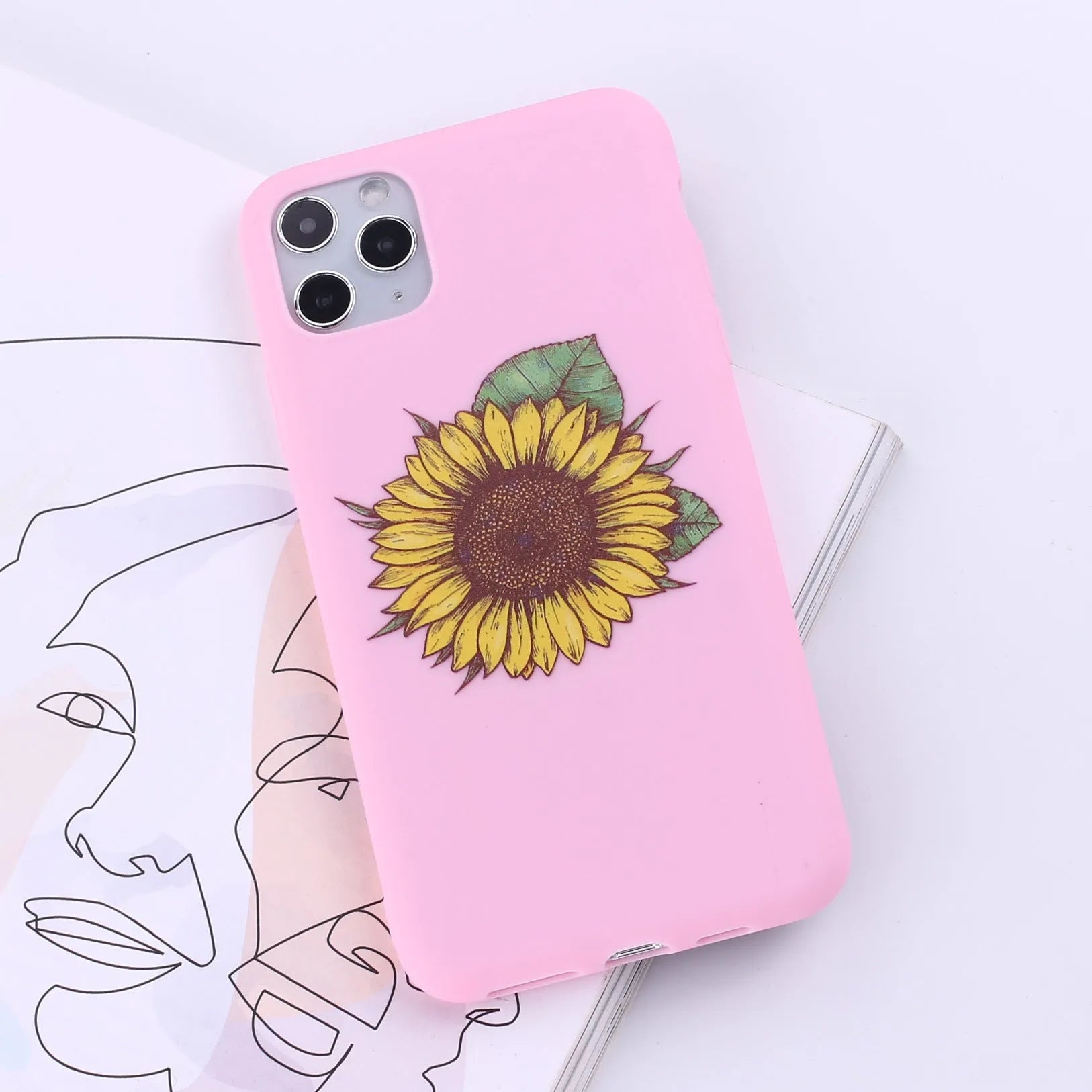 iPhone mobile phone case in a selected colour from a range of fourteen options, showing the painted TPU back cover design.