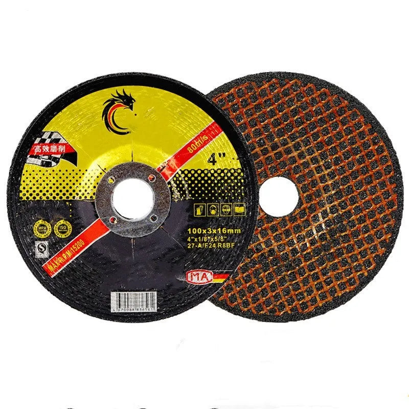 Angle grinder resin grinding disc 100x3x16mm 36 grit brown and white corundum metal grinding