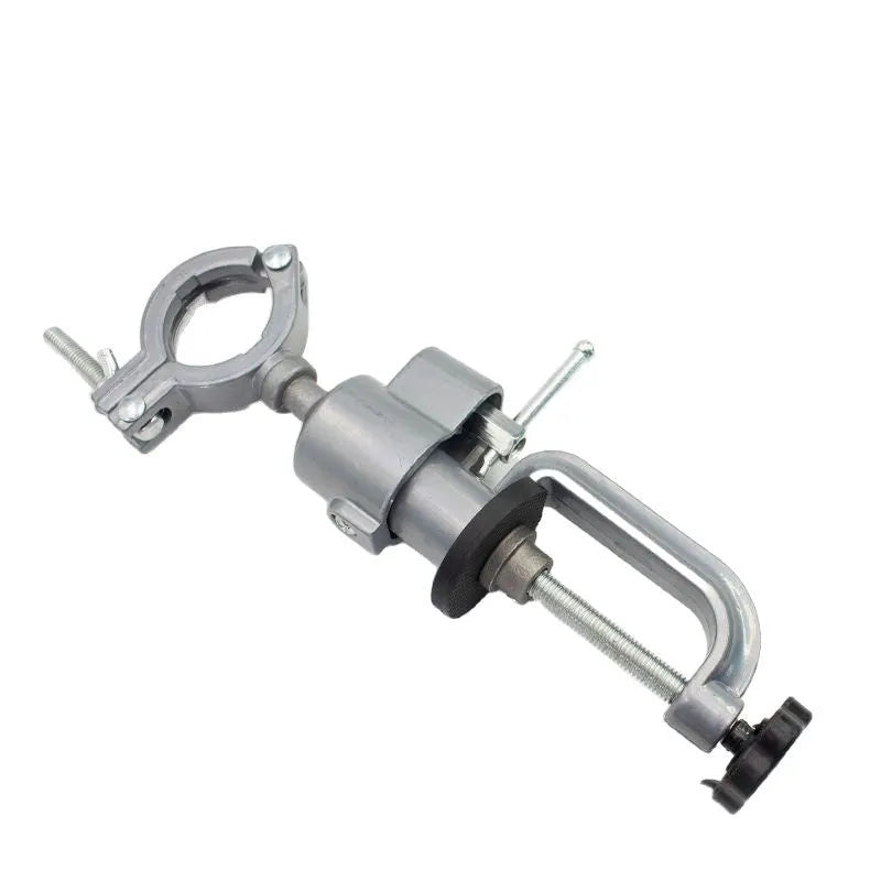 360-degree rotating bracket-type bench vise in tungsten steel with clamp-on design