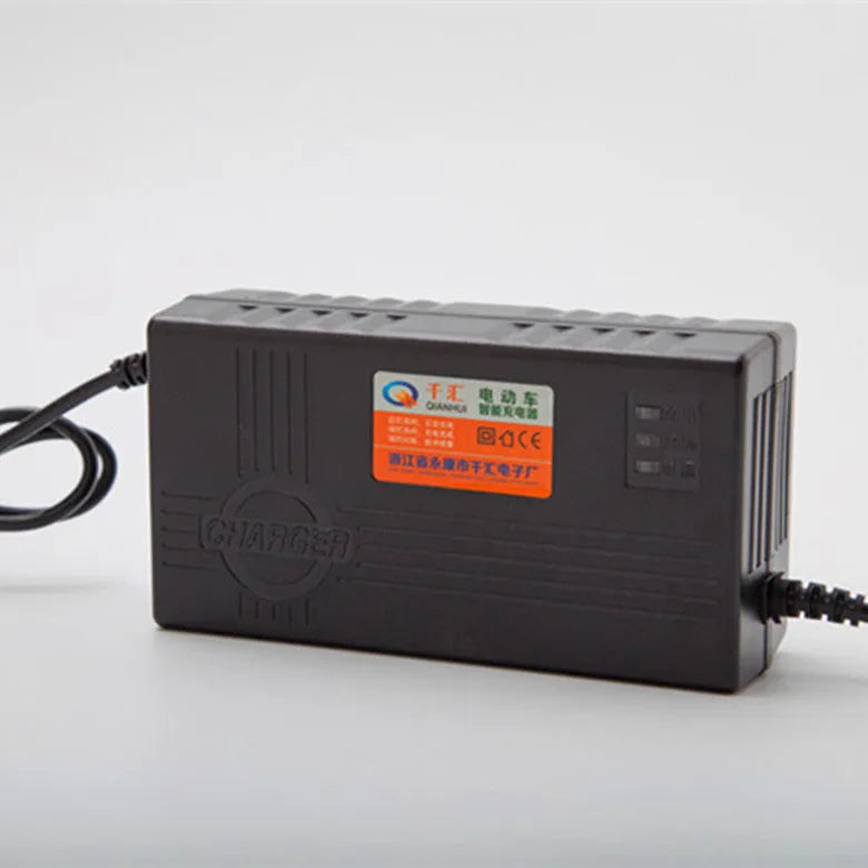 Black 72V20AH electric car charger unit for lead-acid batteries with international plugs