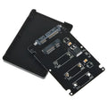 Black mSATA to SATA transfer box enclosure with 7mm thickness for notebook use
