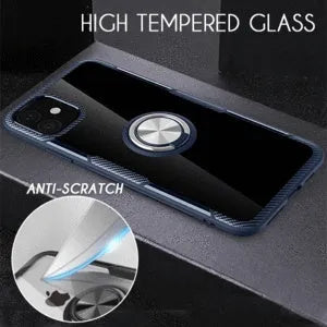 Protective back cover phone case for iPhone models, shown in a selection of colours including black and blue.