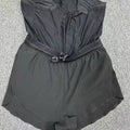 Pocket marathon running shorts with breathable lining in black, side view showing pockets and mid waist fit