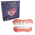 Silicone simulation dentures for dental training with upper and lower teeth in colour box packaging