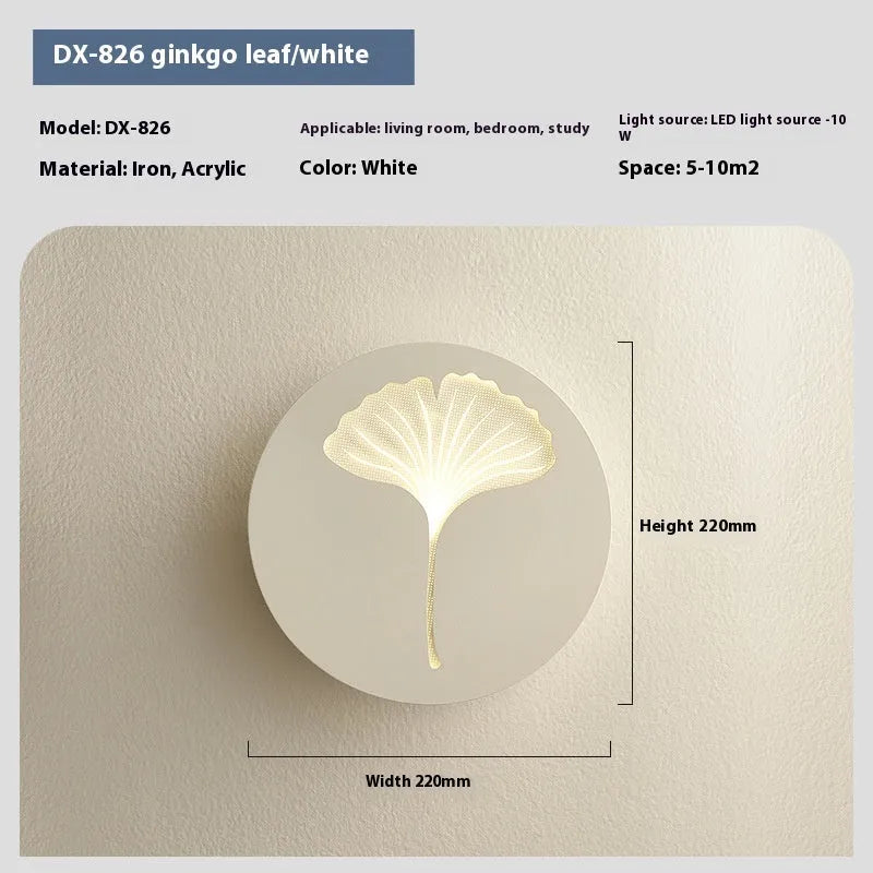 Modern tricolour LED bedside lamp with decorative motifs in white or pink finishes