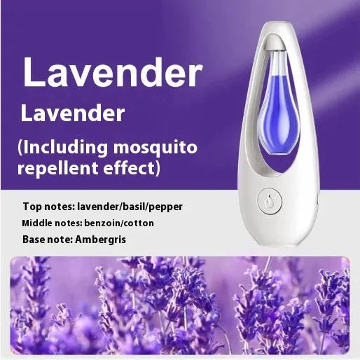 Ultrasonic aroma diffuser with mosquito repellent function in a choice of six scents