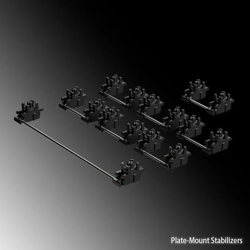 Keyboard Shaft mechanical keyboard space bar stabiliser accessories kit with 4.3-inch wire in black or milky white.