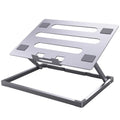 Aluminium alloy notebook cooling rack with folding riser in ordinary or upgrade colour