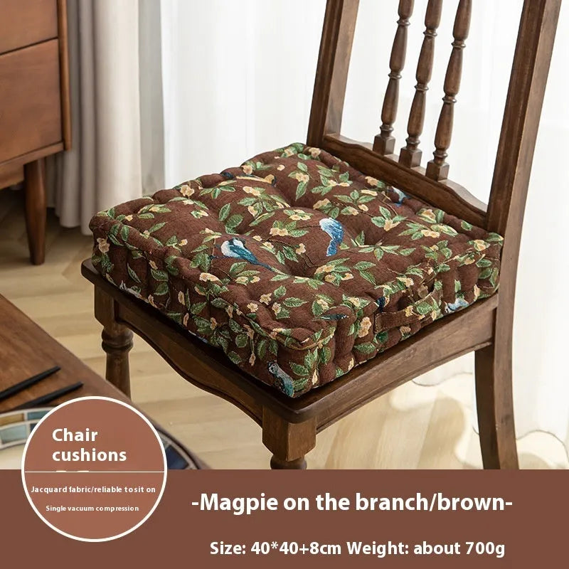 American dining chair back cushion with waist support measuring 40cm x 40cm x 8cm thick