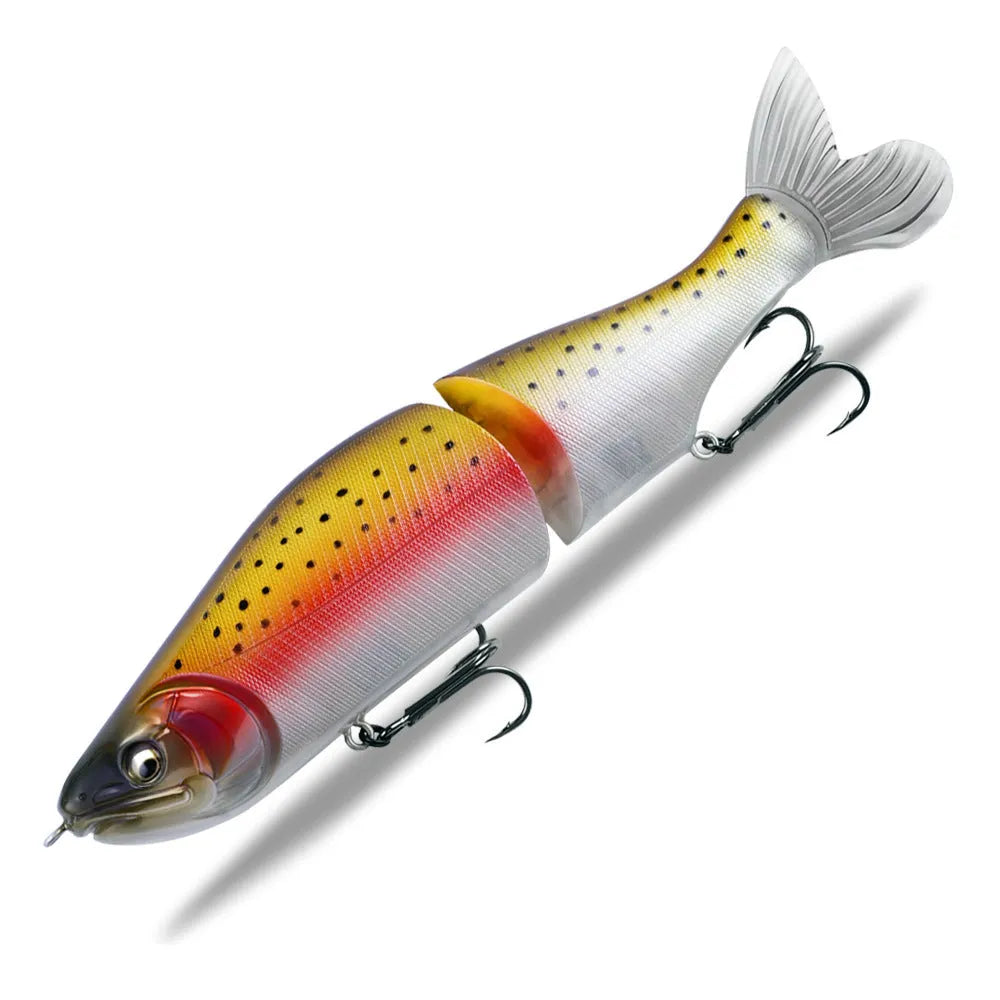 185mm soft plastic bass fishing lure in a selection of colours, designed for tossing and swimming retrieves.