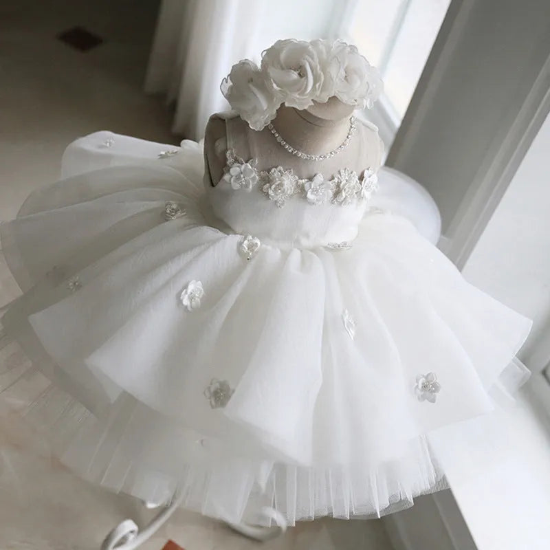 White girls dress with sweet princess style and candy details, polyester and Vinylon lining, suitable height 80-150cm