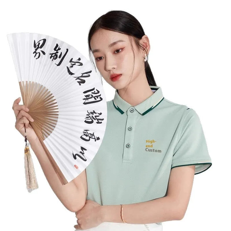 Company culture polo shirt for men women, cotton short sleeve, solid colour, digital printing, loose fit, sizes S to 4XL