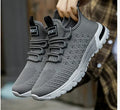 Men's lightweight mesh casual shoes in army green colour, size 42 displayed on white background