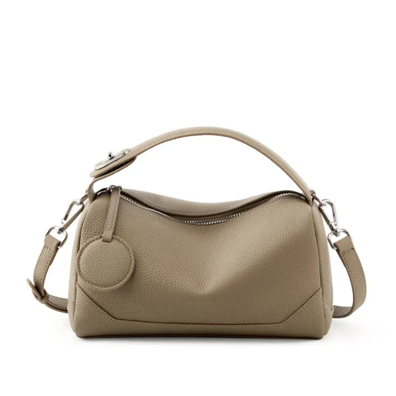 Women's genuine leather crossbody bag in square vertical shape 23x11x14 cm available in five colours