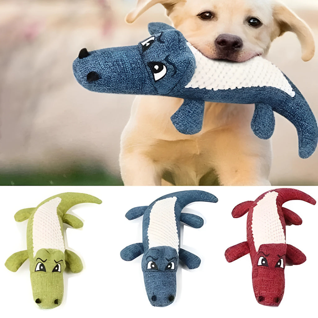 Corn grid plush chew toy with squeaker for cats and dogs in blue green red colours