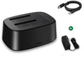 Green Link CM198 black external hard disk enclosure for 2.5-inch SATA HDD SSD with dual-drive USB connectivity