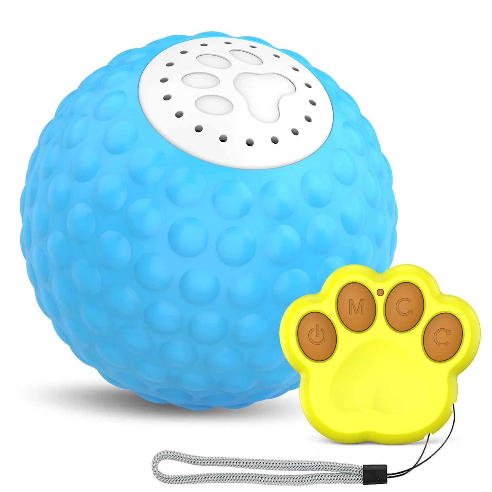Remote control cat ball toy in blue colour with rolling movement