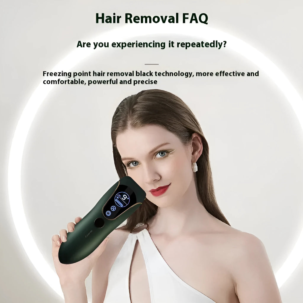 Freezing point hair removal device in sundial colours for body face legs and private parts hair removal