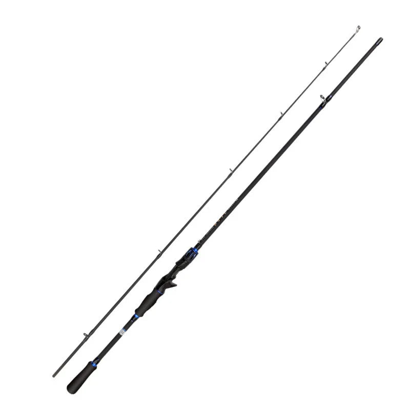 Carbon Luya long-range fishing rod 1.8m two sections red colour for sea beach fishing