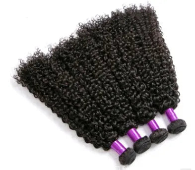 Brazilian virgin human hair kinky curly wig with real hair curtain in natural black colour