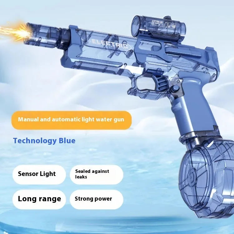 Fire Rat AC223 rechargeable electric water pistol with cool light in black or blue