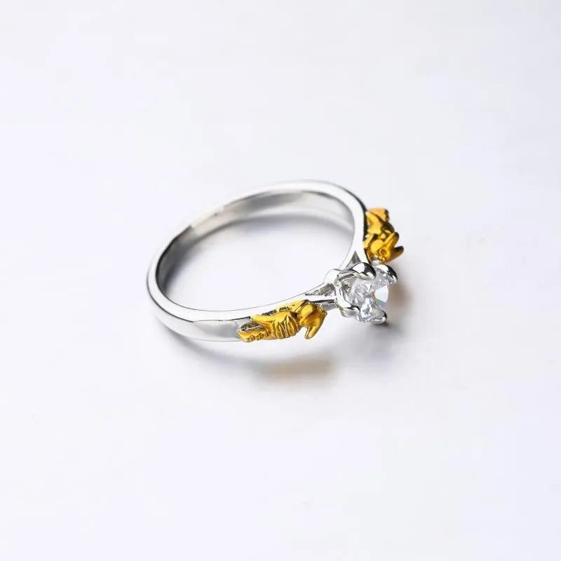 Copper crown ring in black gold colour for cosplay costumes and festival accessories