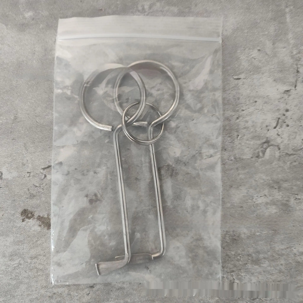 Two alloy wrench tools displayed together as portable set for household and automotive repairs