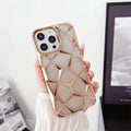 Gradient electroplating Water Cube phone case for iPhone with anti-fall TPU back cover in purple colour
