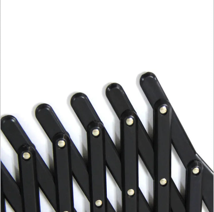 Pet retractable fence in black S size on a white background