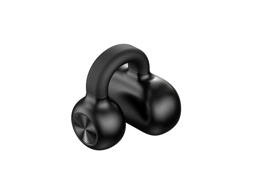 Wireless Bluetooth clip-on bone conduction earphones for exercise with 15m range