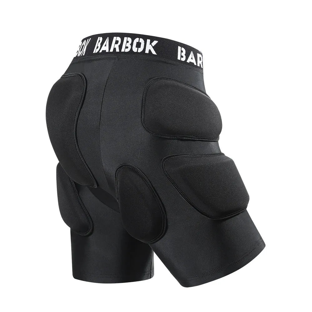 Adult hip protection pad in BA103 Black for roller skating and skiing with NBR foam impact absorption