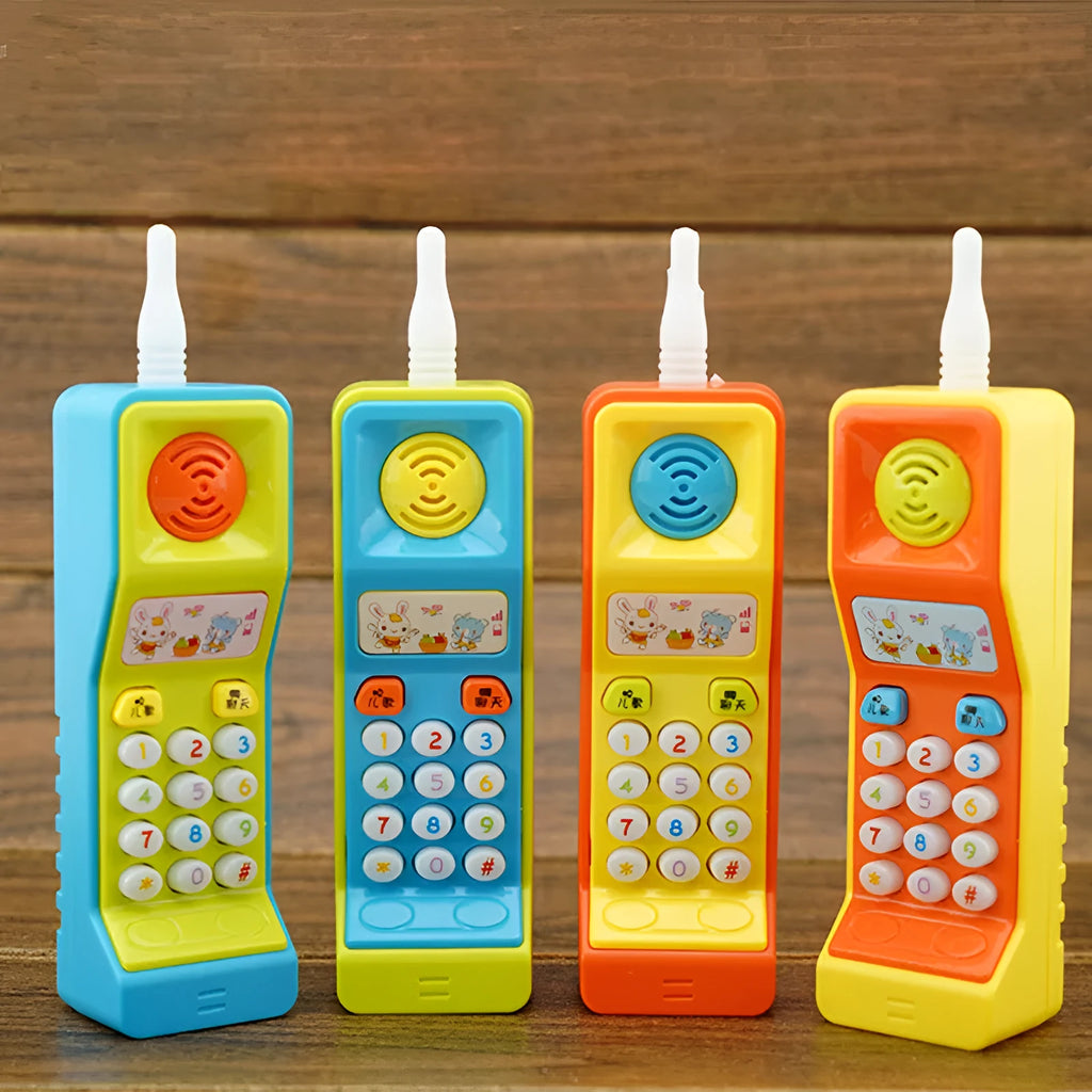 Children's educational toy with sound and light features showing cartoon animal design for age 3+