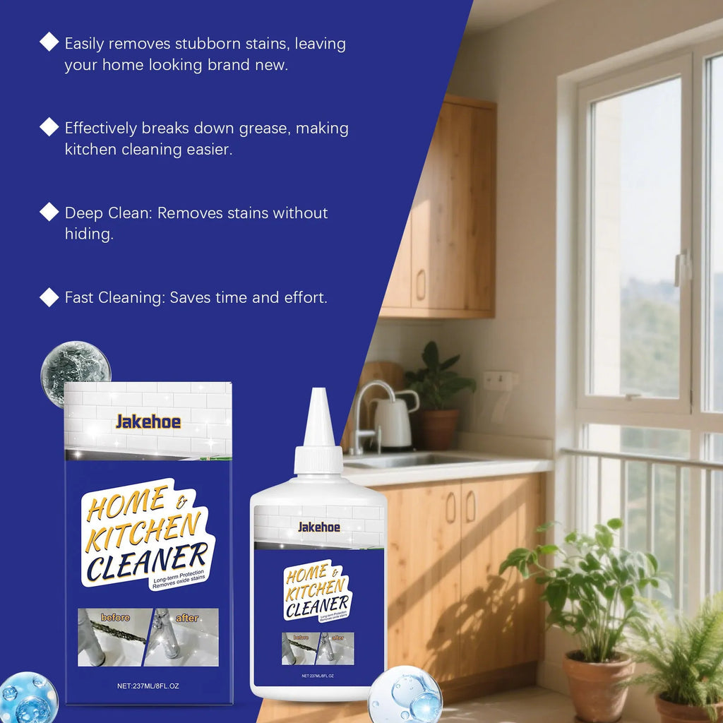 237ml household decontamination gel cleaner in white bottle for kitchen and bathroom stain removal