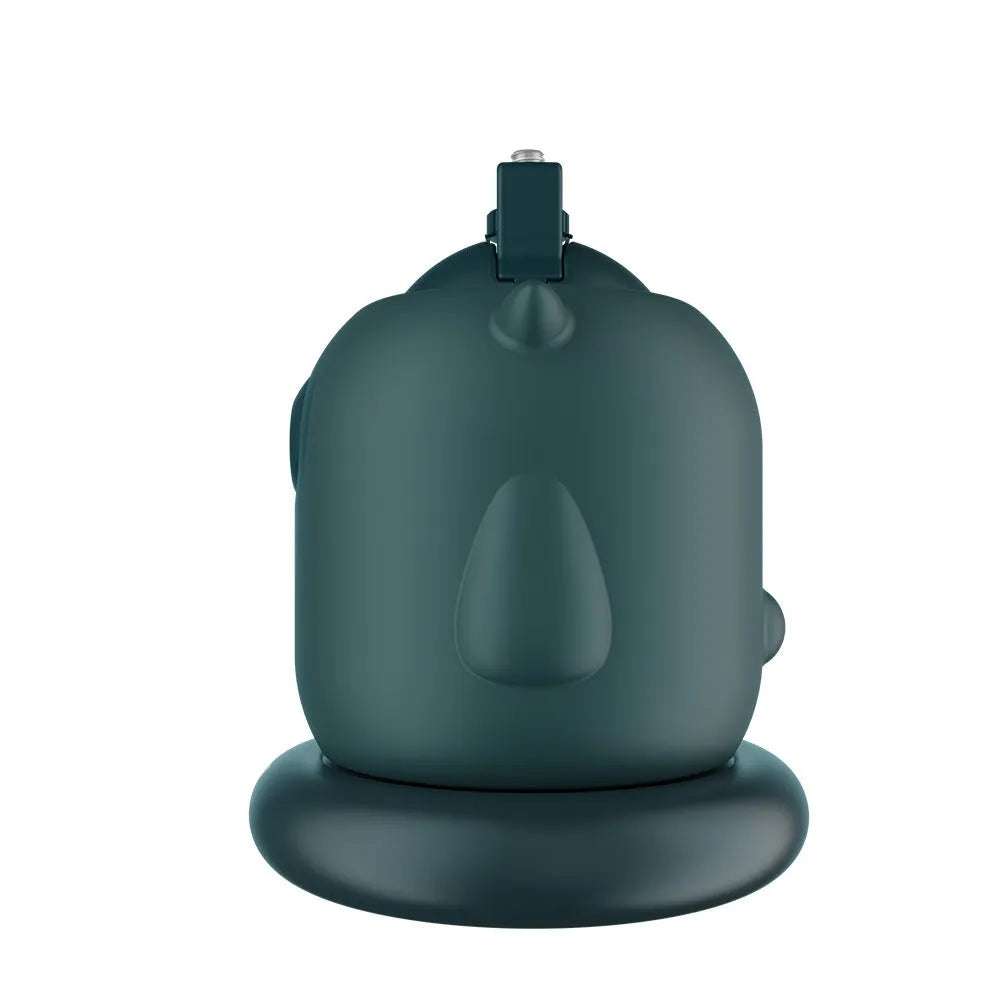 Dark green intelligent gimbal with 360 rotation for AI face tracking on cameras.