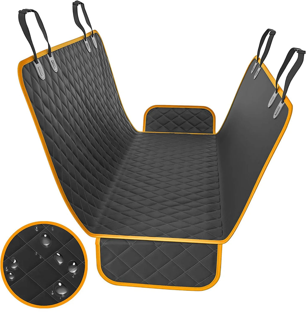 Waterproof car pet kennel rear seat cushion for dogs, 54 by 58 inches, cloth material, in black colour