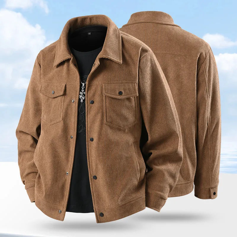 Men's slim-fit Lycra coat in polyvinyl alcohol fibre available in black, coffee, green or white colours