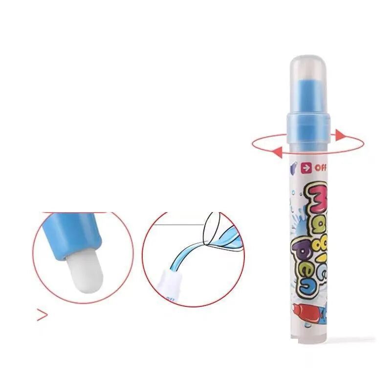 Blue plastic water spray pen for water album and water canvas painting, 1.5x12cm