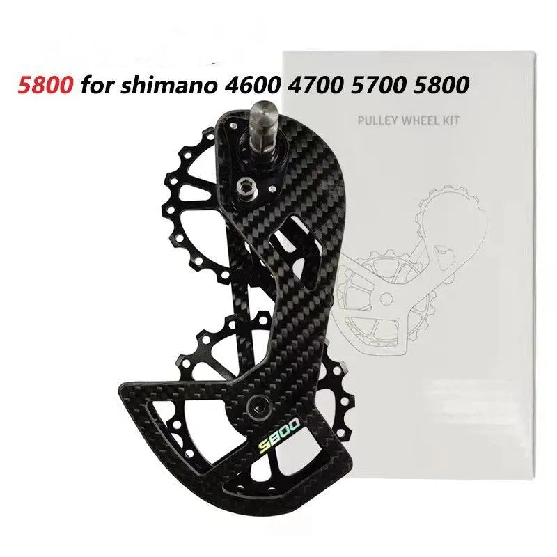 LTWOO 105 rear derailleur jockey wheel replacement set with 13T and 18T pulleys for Shimano R7000.