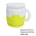 Yellow inflatable PVC ice bucket for outdoor parties and camping trips