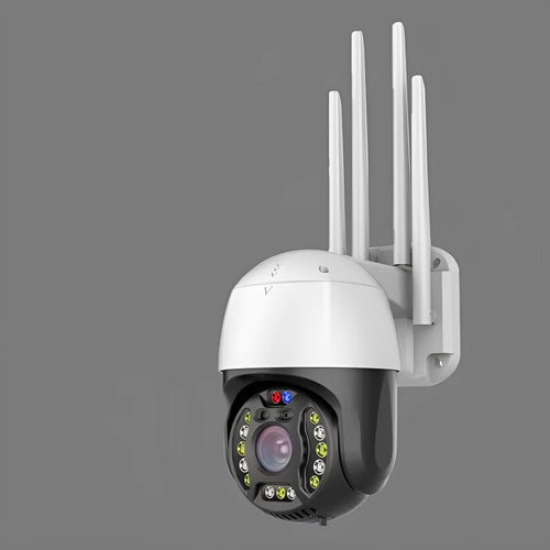 360-degree rotating outdoor dome surveillance camera with infrared night vision LEDs