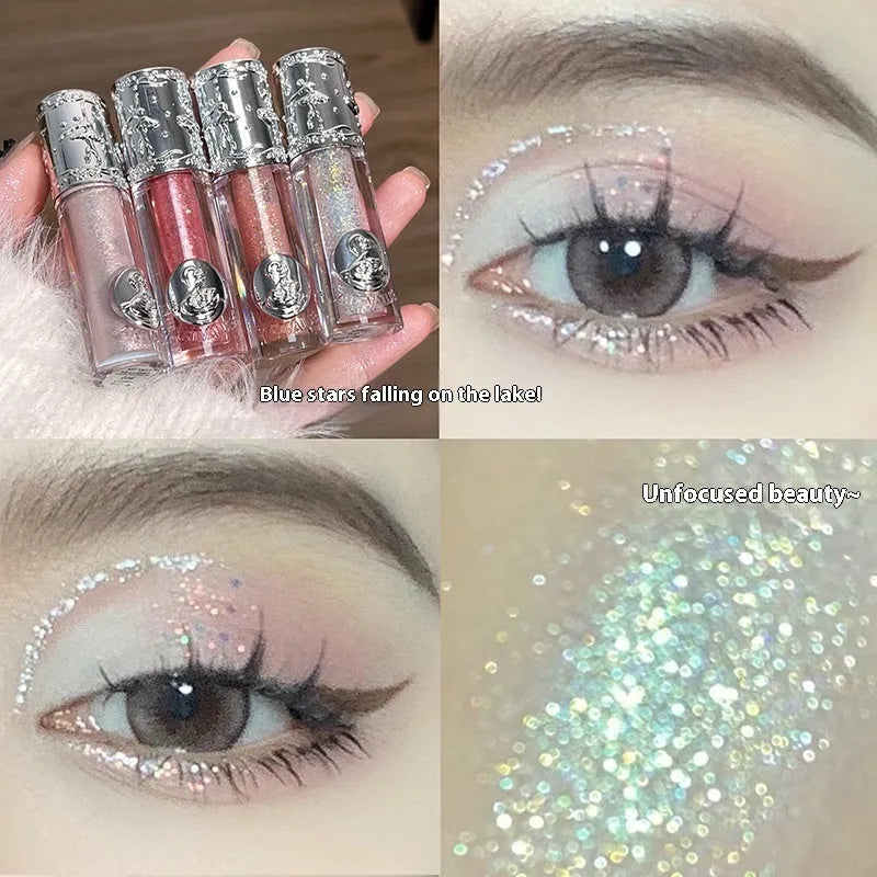 Ballet liquid eye shadow in fantasy colours for stage makeup and performance