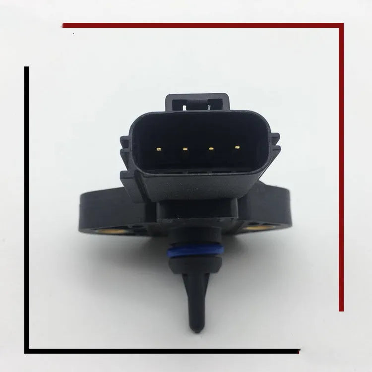 Black intake pressure sensor for Ford and Lincoln vehicles showing electrical connector interface