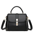 Women's soft PU leather messenger shoulder bag in square vertical design measuring 21x11x16cm