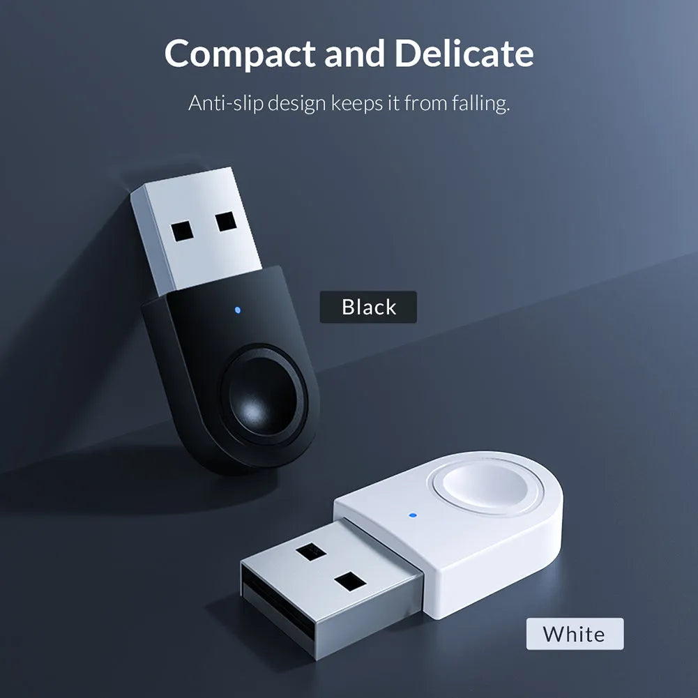 BTA-608 Bluetooth 5.0 USB receiver adapter in black for desktop PC