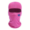 Breathable sun protection wicking sleeve cap in polyester with butterfly design, available in eight colours