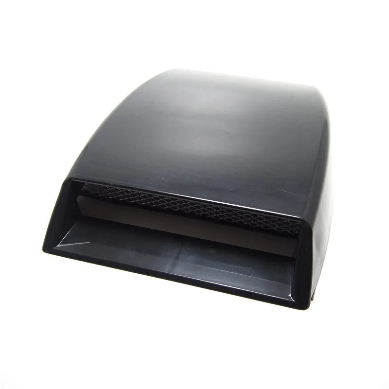 Decorative black ABS plastic car air vent simulator showing front grille detail